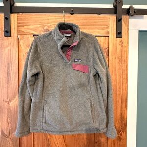 Patagonia Re-Tool Half-Snap Pullover - Gray and Purple Fleece